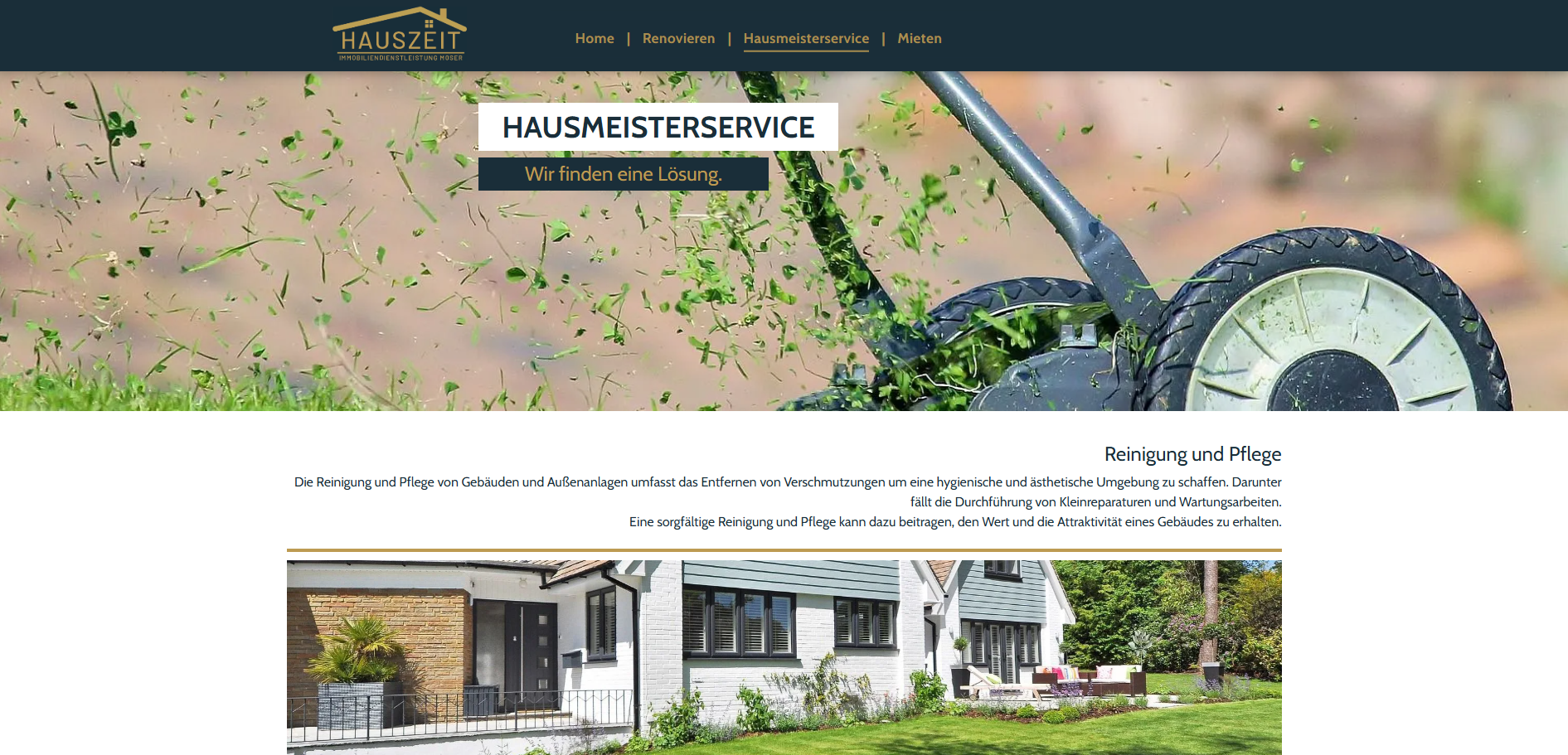 Website Screenshot: Hauszeit Immobiliendienstleistungen in Waldbröl